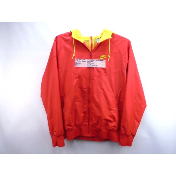 Nike Other - RARE 2008 Nike Mens Size M Split Windrunner Windbreaker Jacket Red Mesh Yellow